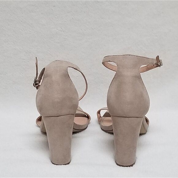 MADDEN Girl Beella Tan Suede Heeled Sandal Strappy - Picture 11 of 15